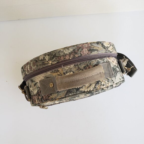 Vintage 90s / Y2K Ricardo Beverly Hills tapestry rounded luggage bag - Picture 8 of 14